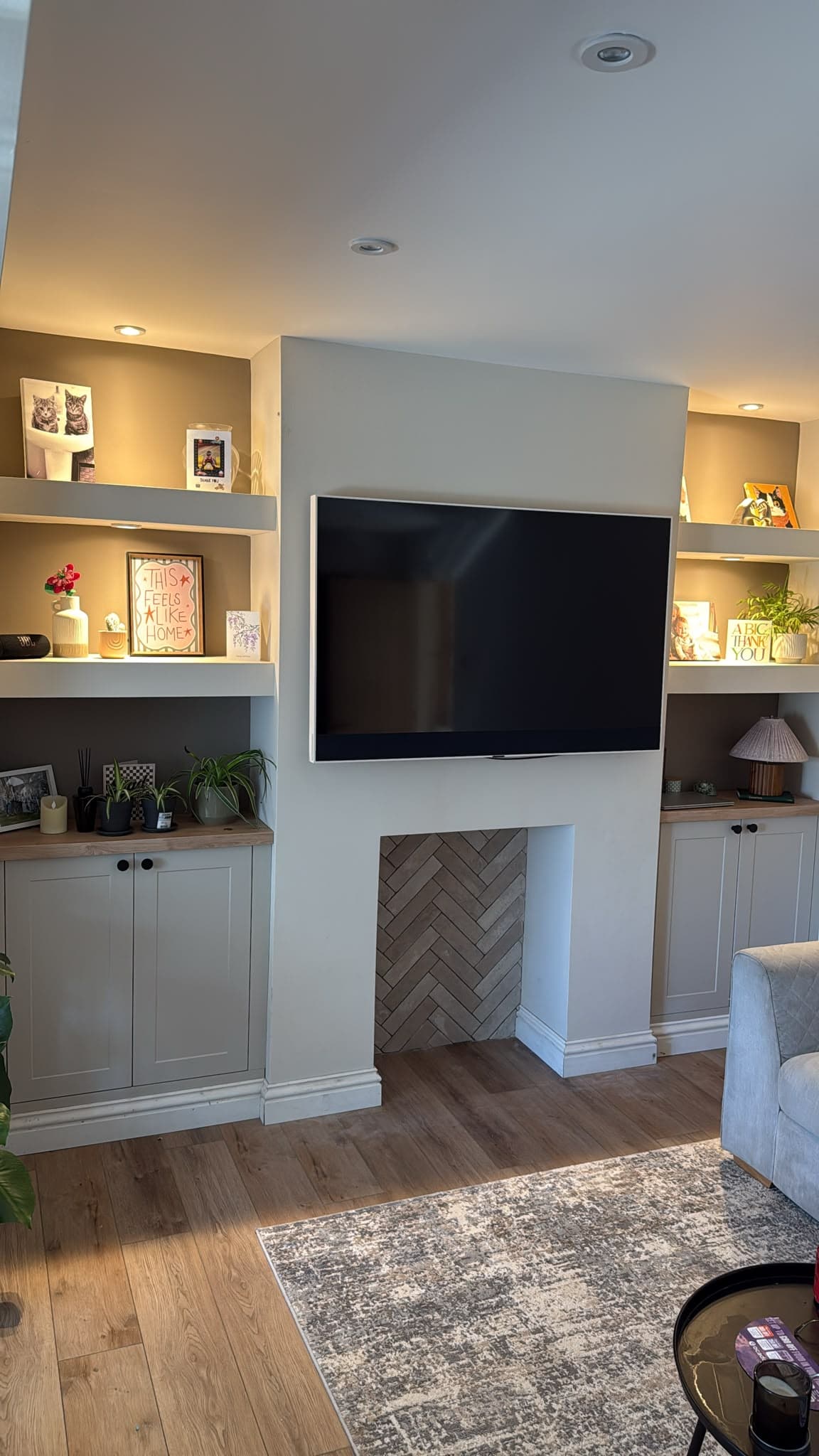 Freshly decorated interior room