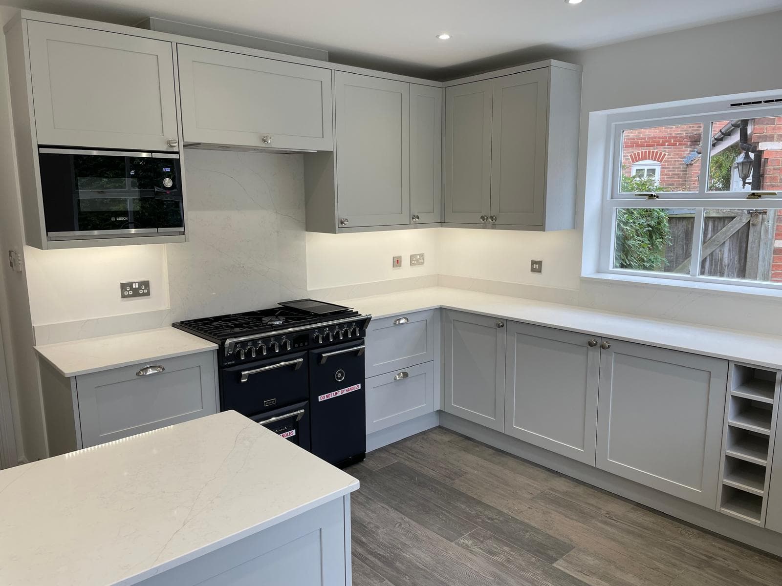 Kitchen installation in progress
